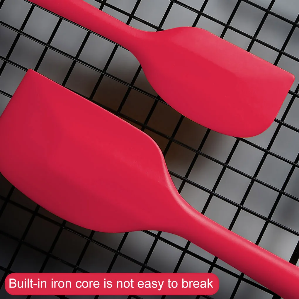 Multiple Color Silicone Baking Spatula Heat-Resistant Non-stick Cooking Kitchen Utensils Non-deformable Soft Baking Spatula