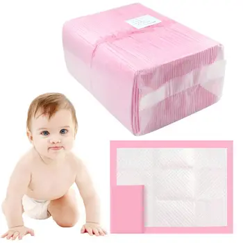 

100Pcs/Pack Infant Baby Breastfeeding Pad Disposable Paper Diaper Mat For Kids Baby Absorbent Waterproof Diaper Changing Mat