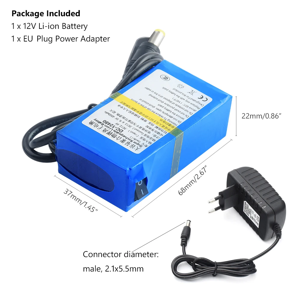 Panasonic портативный супер DC-12480 4800Mah Аккумулятор Перезаряжаемый комплект литий-ионный батарей Емкость 12,6 v CCTV Cam Monitor