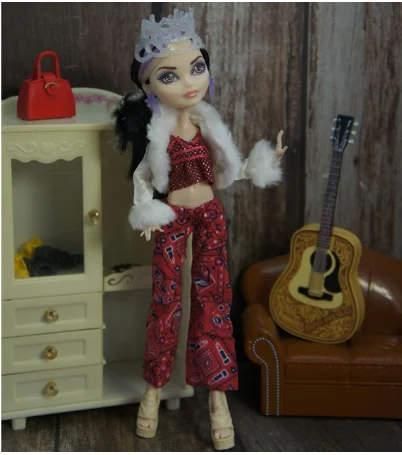 Различные части юбка платье для Monster High кукольная одежда подлинный комплект одежды Школьные Аксессуары - Цвет: 13 see chart