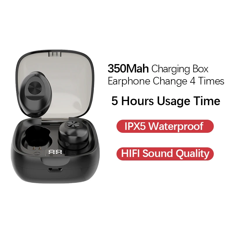 

TWS XG8 Bluetooth 5.0 Earphone Wireless headphone Sport Earpiece Mini Headset Stereo Sound In Ear Waterproof Power Display 2020