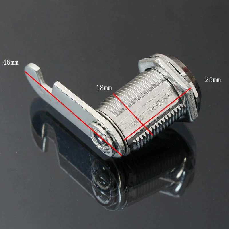 16/20/25/30mm Cam Lock Door Cabinet Mailbox Drawer Cupboard Locker + 2 Keys DIY Cabinet Tools