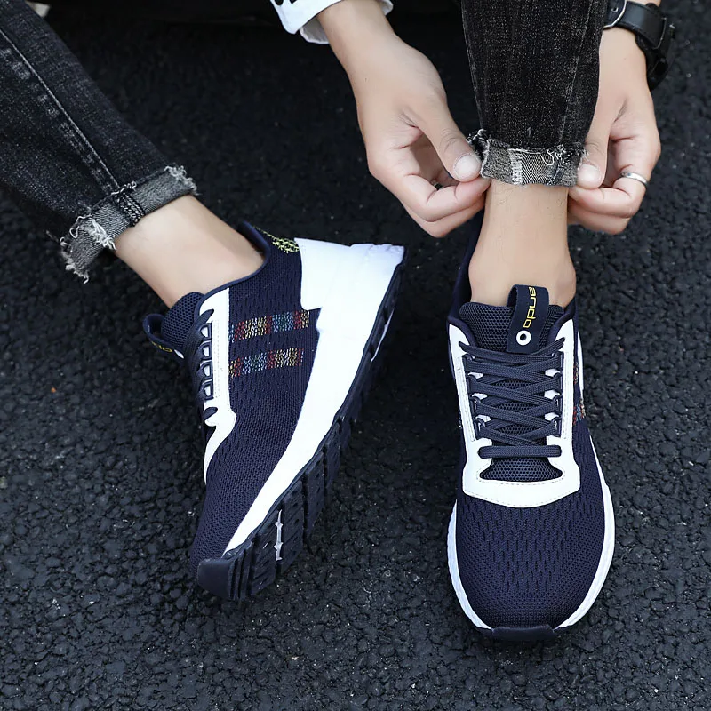 Invomall Spring Summer Men's Fashion Mesh Sneakers