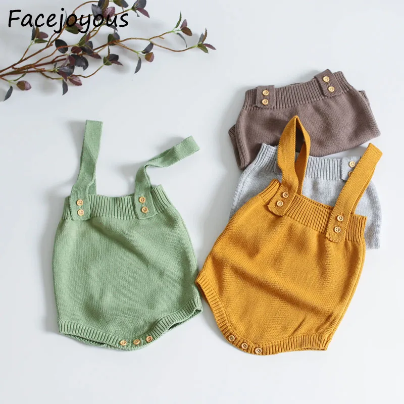 Детский полукомбинезон без рукавов на возраст 0 24 месяца|overalls newborn|baby knitted romperoverall