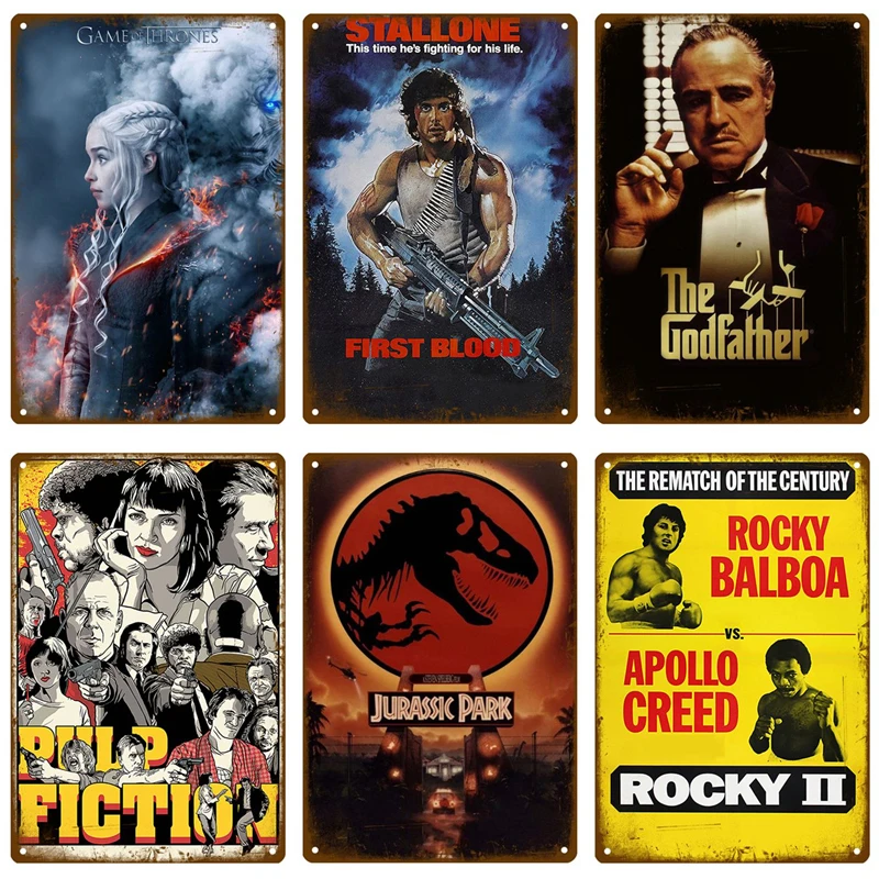 Оловянная табличка для кинотеатра фотоплакат металлическая кухни аксессуары