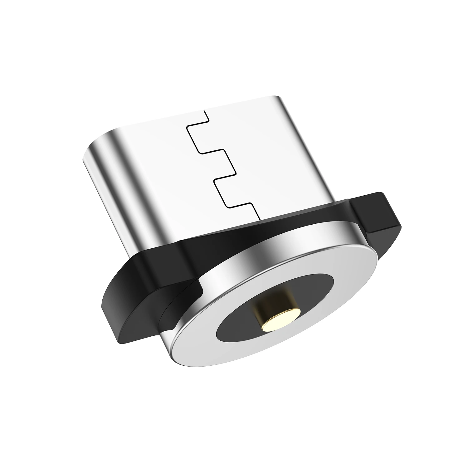 GTWIN Магнитный Micro USB кабель 90 градусов для iPhone 7 Магнит USB C локоть зарядки для huawei type C Android мобильного телефона зарядное устройство - Цвет: Only Type C Plug