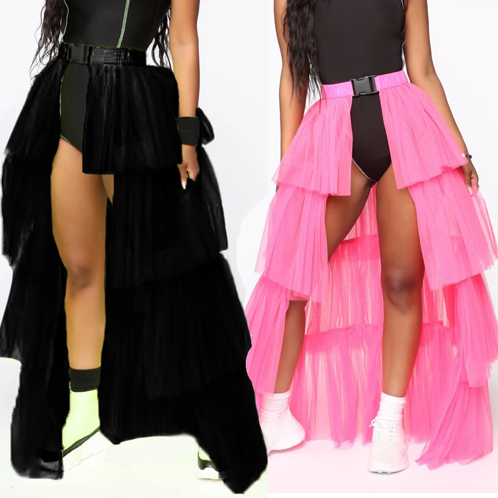 Женская многослойная юбка для торта, длинные кружевные тюлевые юбки, женские наряды для вечеринки, Нижняя юбка в стиле "Лолита", винтажная миди юбка куртка Saias faldas