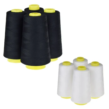 

4 Cones (3000 yards each) Sewing Threads Polyester Threads Spool of Threads (402#) for Sewing Machine and Hand
