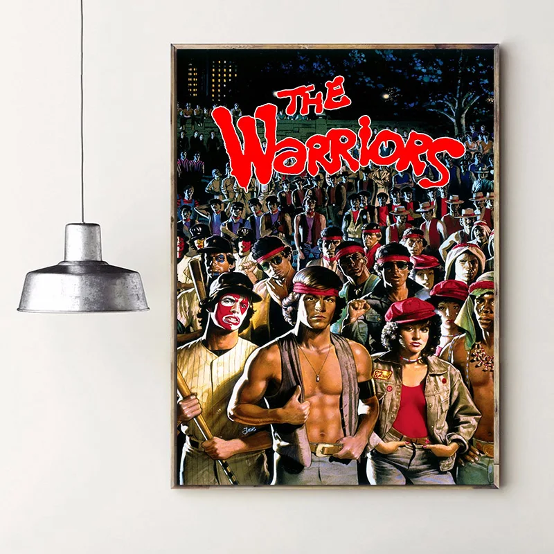 XINQI Posters and Prints THE WARRIORS Movie Classic Movie Poster Wall Art Pictures Canvas Painting For Bedroom Home Decoration