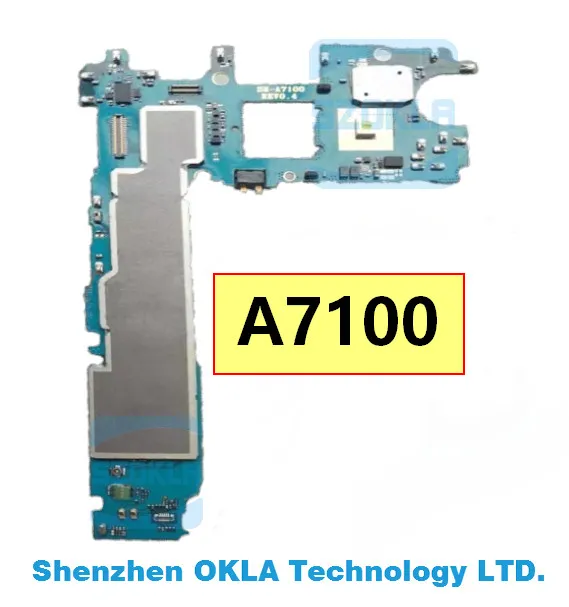 1 шт. для samsung Galaxy A7100 материнская плата используется материнская плата от оригинального телефона Материнская плата замена