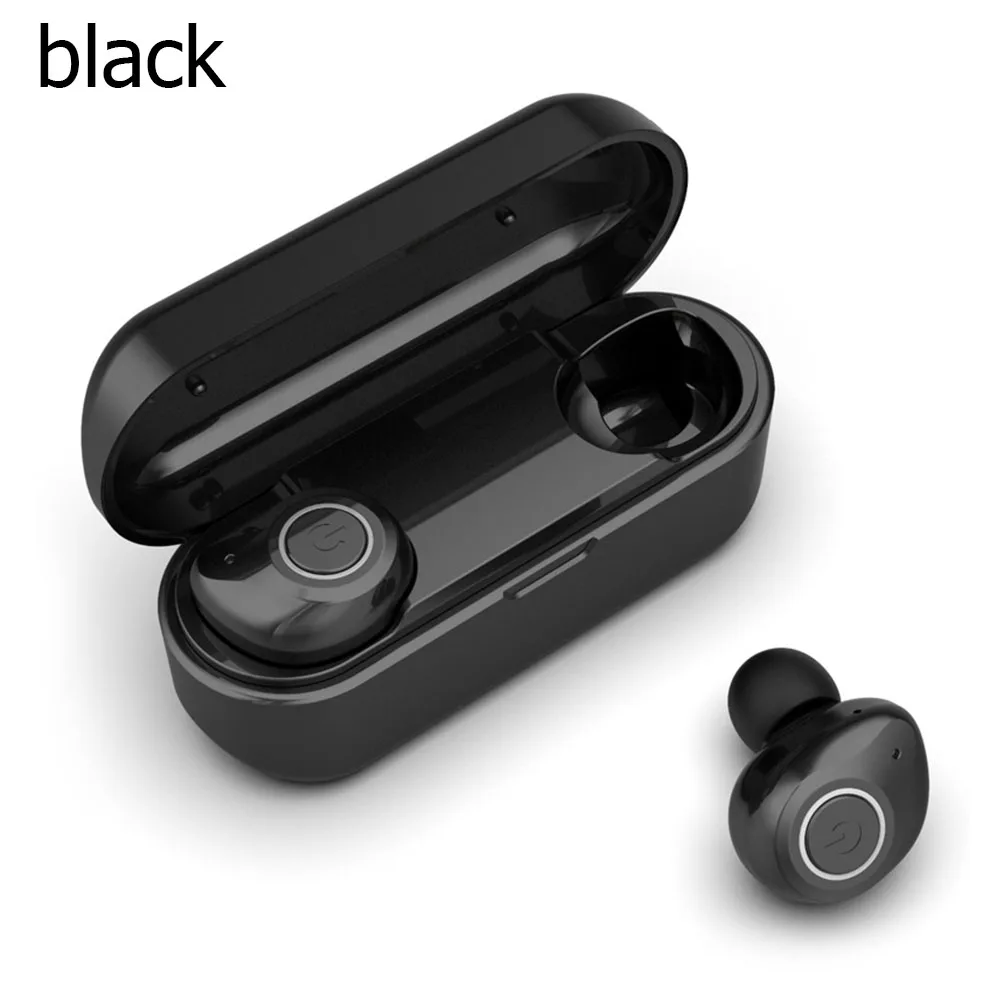Черный M5 TWS Bluetooth 5,0 наушники беспроводные мини наушники-вкладыши Спортивная гарнитура HiFi стерео длинная резервная гарнитура для Android iOS - Цвет: Черный
