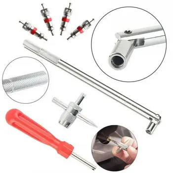 

Valve Stem Installation Chrome HD Tool Car Tire Plug Extractor Repair Removal Core V4Q9