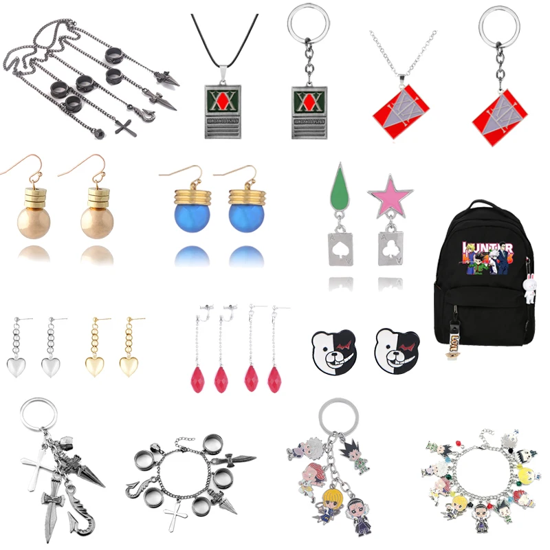 Car-Keyring-Holder Chain Necklace License-Pendant Anime Jewelry Gon Freecss Hunter-X-Hunter