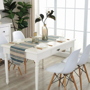 

Simple Modern Geometric Dining Table Runner Placemats Upscale Fabric Coffee Table Flag High Quality Exquisite Bed Runner