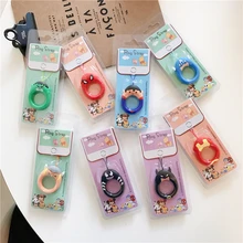 Hero series Cartoon phone strap Silicone Pendant Mobile Phone Straps Cute ring straps for iPhone Huawei Smart Phone