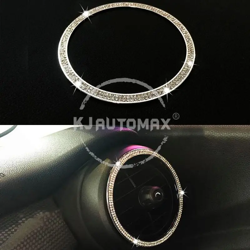 KJAUTOMAX для Mini Cooper F56- стикер Air Outle украшение Bling кольцо цинковый сплав кристалл 2 шт