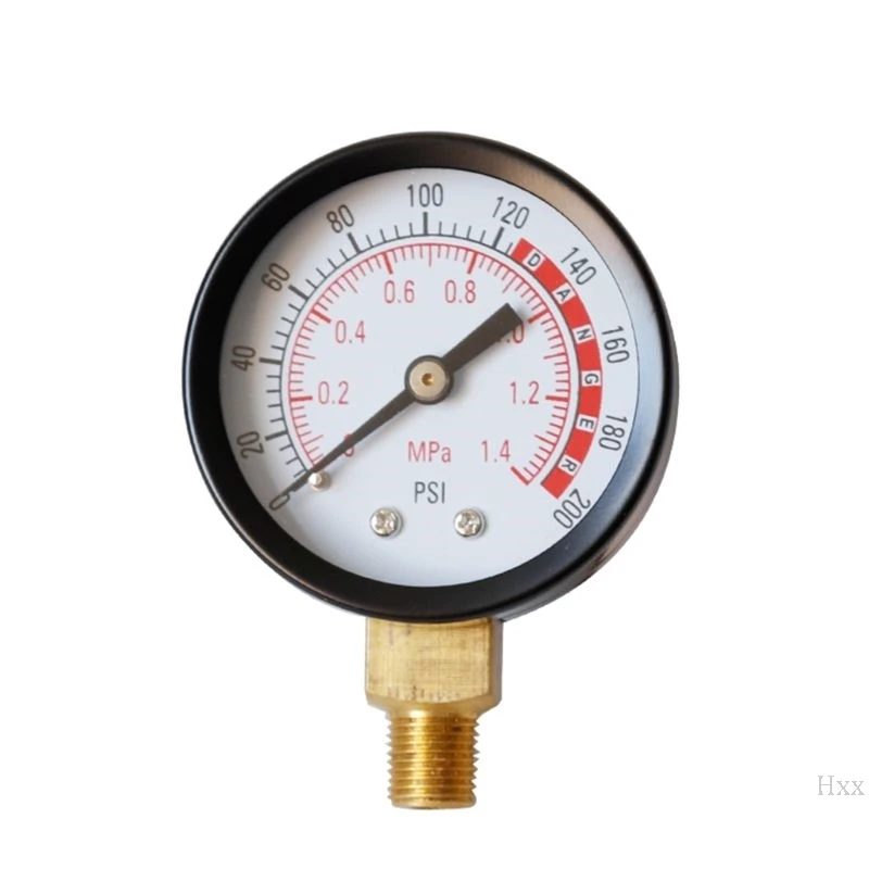 Новый 0-200 PSI манометр Воздушный для воздушного бака 1/8 &quotNPT Нижнее крепление 0-1 4