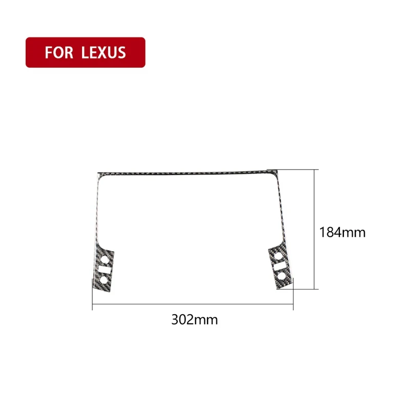 Для LEXUS IS250 300 350C 2006-2012 внутренняя центральная консоль из углеродного волокна Панель GPS отделка