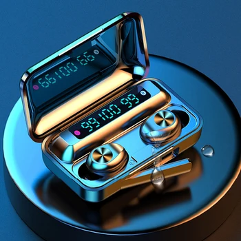 

in ear bluetooth earphone hifi earphones sport wireless earbud mini noise cancelling in-ear waterproof 2000mah touch control HD