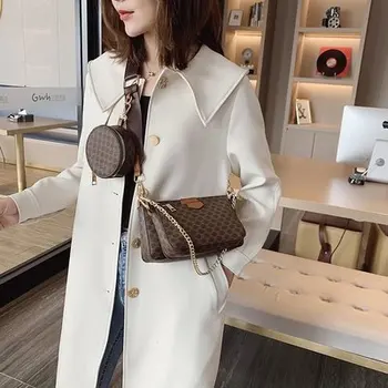 

New fashion leather three-in-one combination three-piece mahjong bag 2020 chain purses and handbags sac a main torebka damska