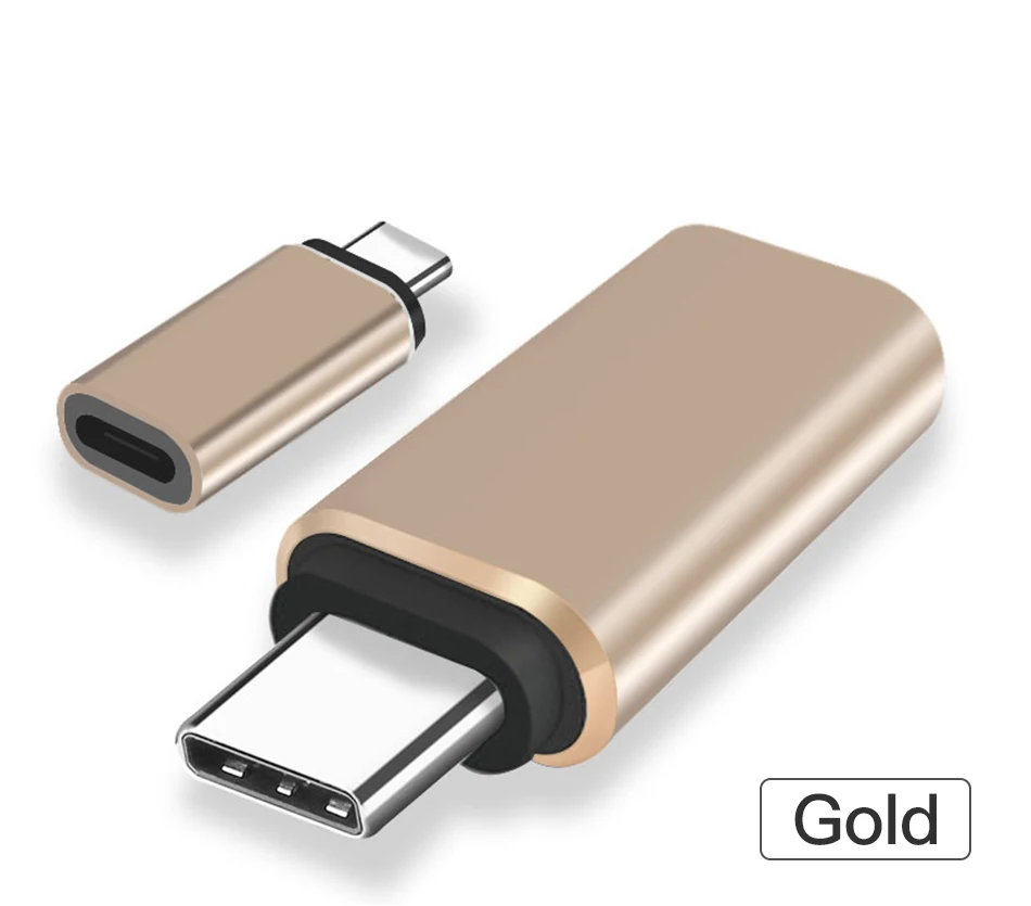 !ACCEZZ 2PC Type c OTG Adapter For iPhone Cable Female Type-c  Data Charging Connector For Huawei P20 Pro Mate 20 Samsung S9 S10 (7)