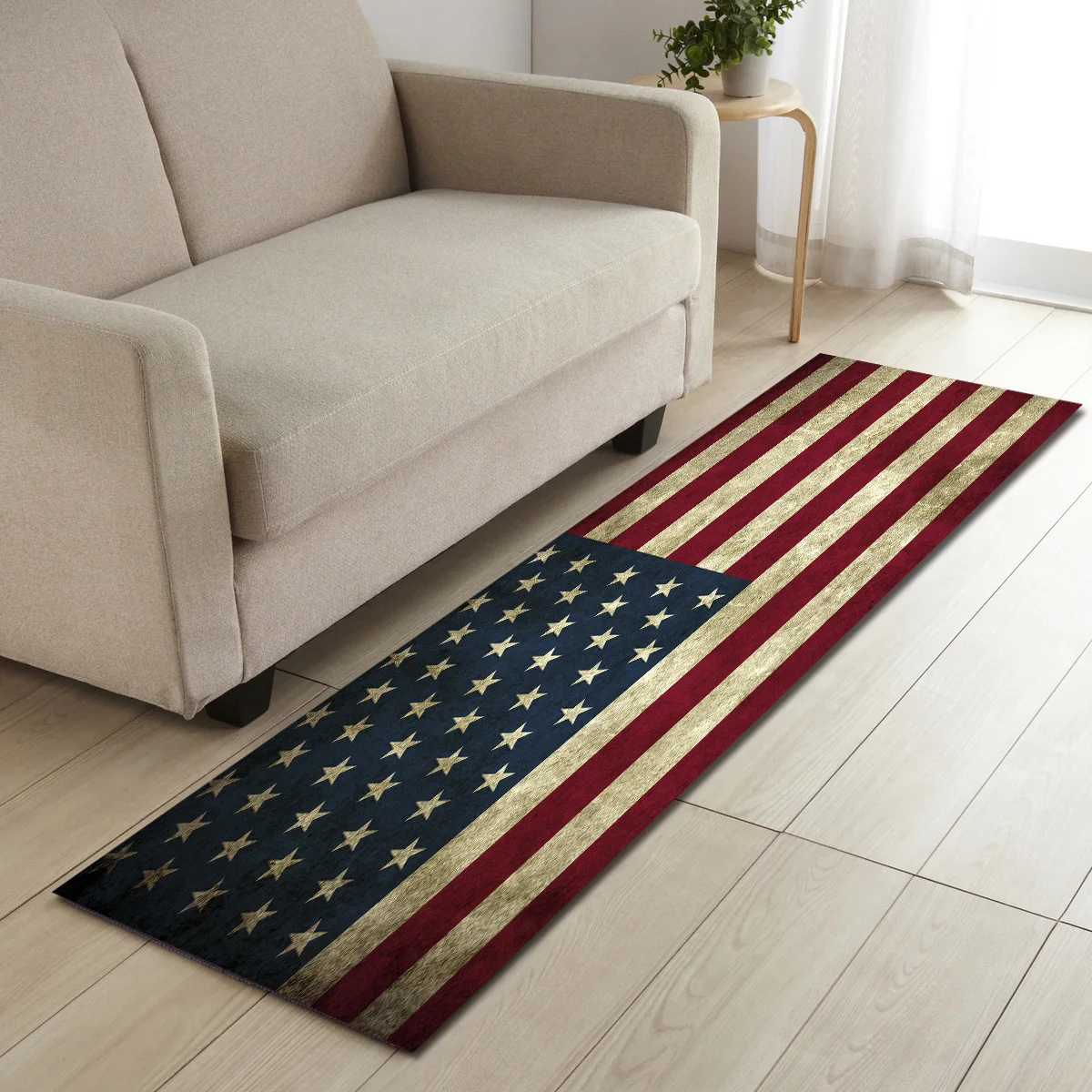 3D коврик с национальным флагом США и Великобритании кухонный для входной двери