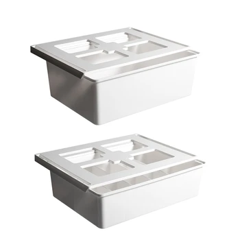 

Self Adhesive Under Desk Drawer Storage Box Hidden Organizer Holder for Socks