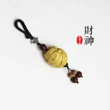 Автомобильный брелок для ключей Boxwood, резной, может быть, богатство принесет вам хороший ключ безопасности подвеска с героем Аниме подарок Xhhy04