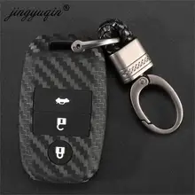 Дистанционный 3 кнопки силиконовый чехол для ключей от машины для Kia K3 K4 K5 Rio Ceed Soul Sportage Sorento Carens Picanto кожа смарт-чехол