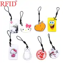 UID S50 1K 13,56 Mhz перезаписываемая сменная NFC карта RFID IC карта брелок несколько вариантов кольцо для ключей маркер тег карта контроля доступа