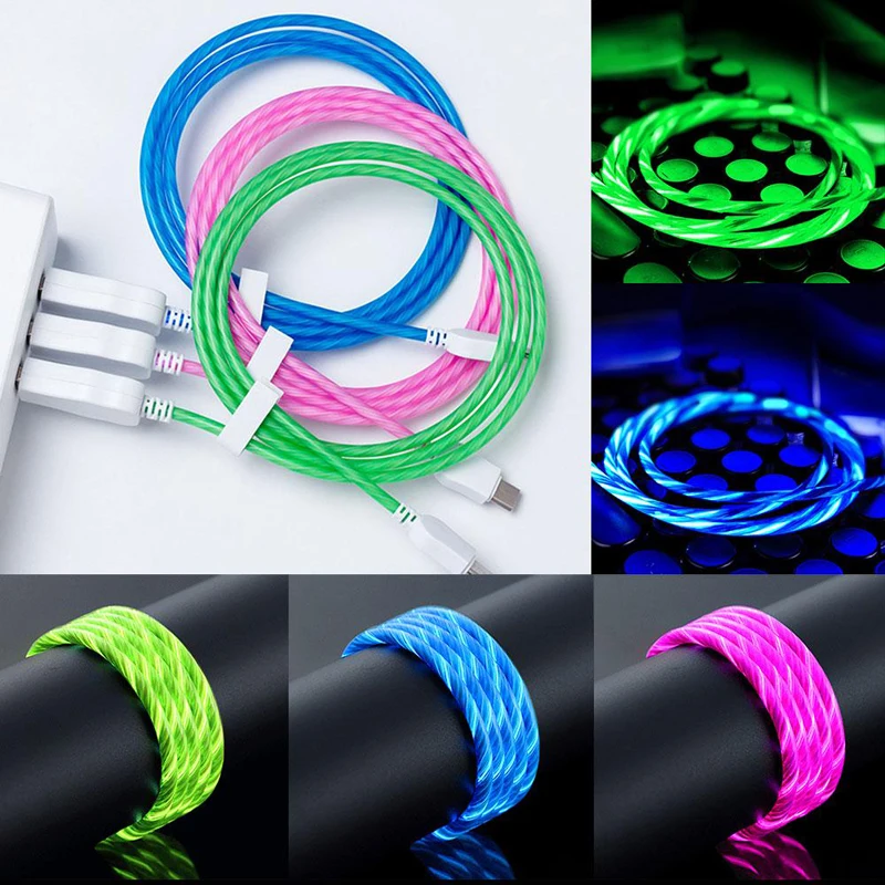 USB-кабель для быстрой зарядки и передачи данных со светодиодной подсветкой 1 м |