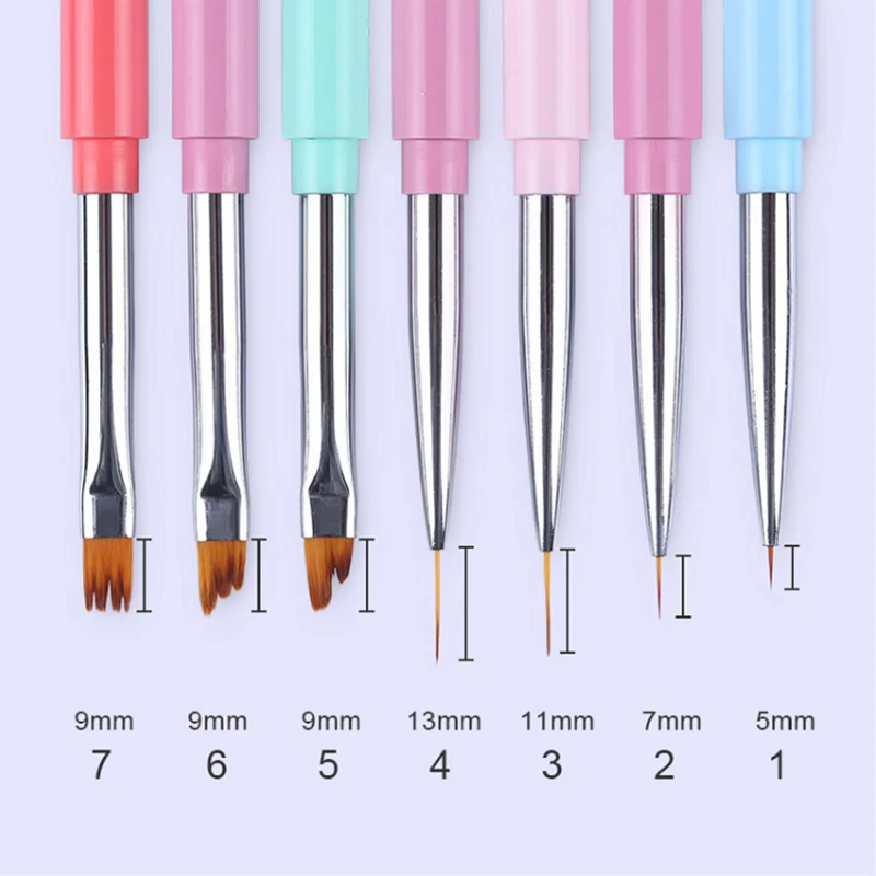

Professional Dotting Drawing Nail Tools Nail Phototherapy Pen Pull Line Painting Flower Pen Shaped Nail Pen Fine Pink Handle
