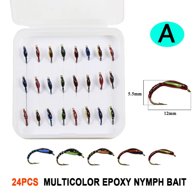 Nymph Fly Fishing, Fishing Lure Bait, Trout Worm Lure, Midge Buzzer