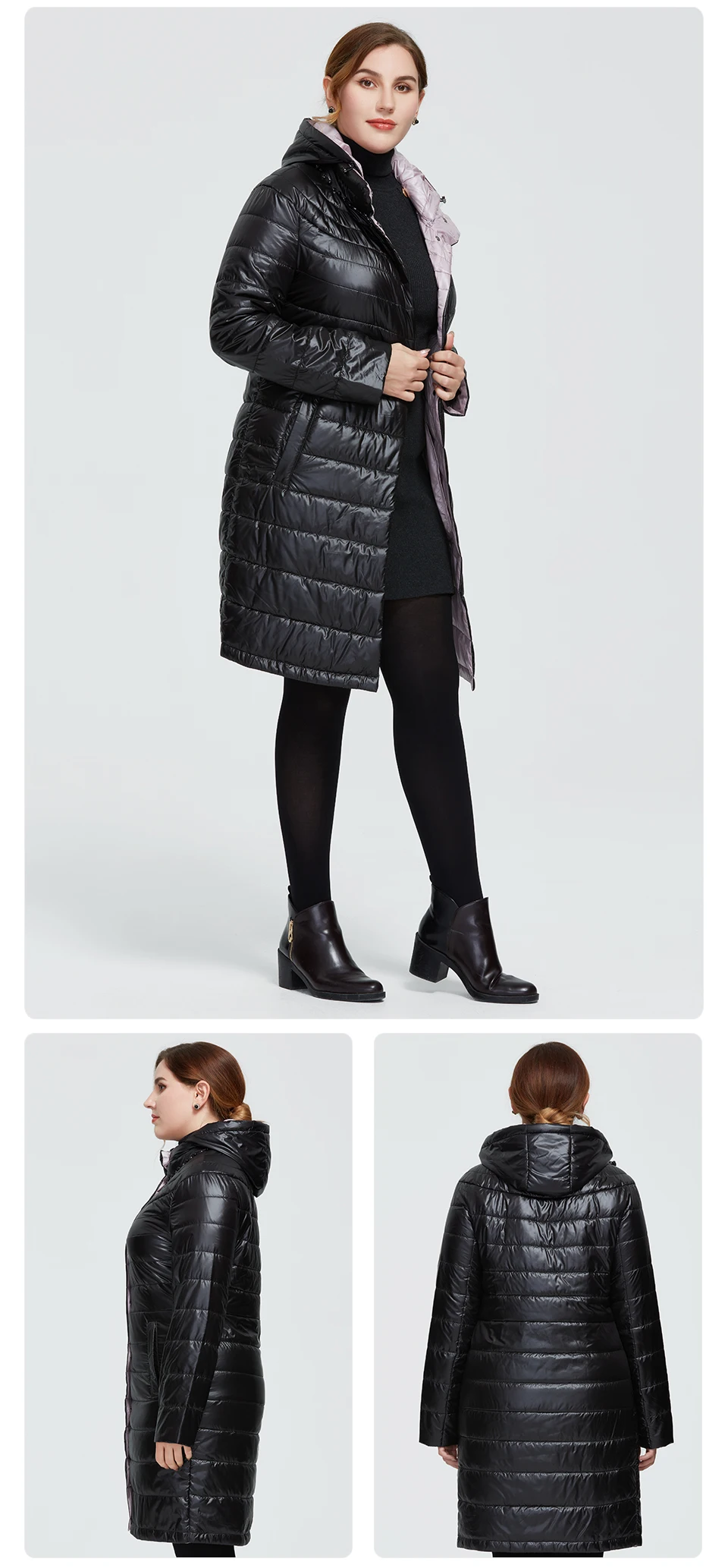 Astrid 2020 New Autumn Winter Womens coat women warm long parka fashion thin Jacket hooded Hight Quality female clothing 1955