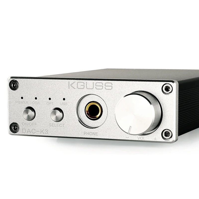 

Kguss Mini Hifi 2.0 Usb Digital Amplifier Dac Decoded Audio Headphone Amplifier 24Bit 192Khz Opa2134 Amp Dc12V--Silver Us Plug
