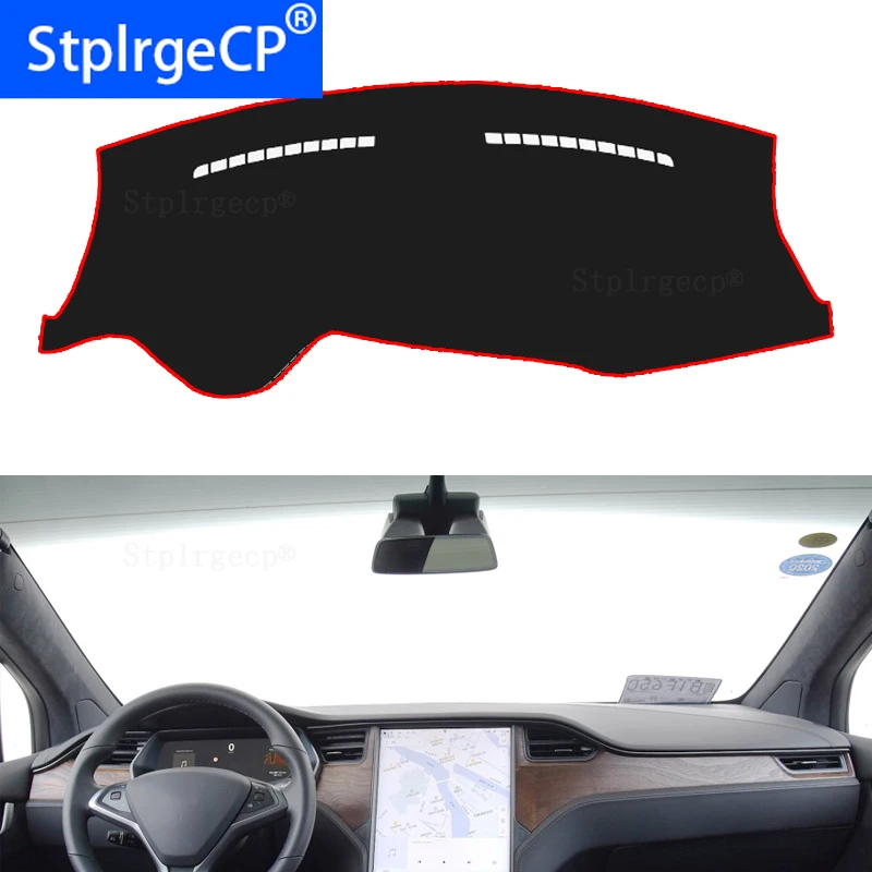 

for Tesla model X P90D 75D 90D 100D dashboard mat Protective pad Shade Cushion Pad interior sticker accessories