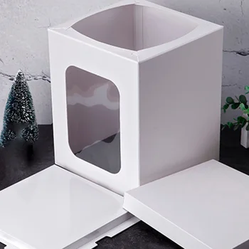 

Thicken Cake Box Transparent Dessert Box Packaging Storage Container Packing Box