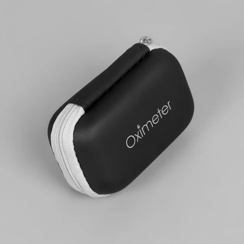 Oxímetro de Pulso Monitor de Freqüência Medidor de Oxigênio com Bolsa Oled Fingertip Cardíaca Oximetria Dedo no Sangue Pressão Oxímetro - Led 16 Com saco oled led fingertip oxímetro de