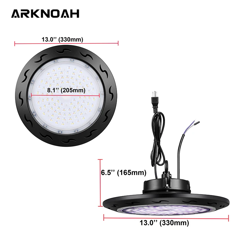 ARKNOAH 1000W Full Spectrum Dimmable LED Grow Light with UL Approved Meanwell Driver for Plants Seeding Veg Flowering