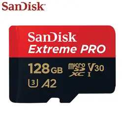 SanDisk MicroSD карты 128 GB карты памяти 64 GB 32 GB 16 GB A1 A2 карты флэш-памяти MicroSDHC SDXC 8 GB Class10 оригинальный продукт