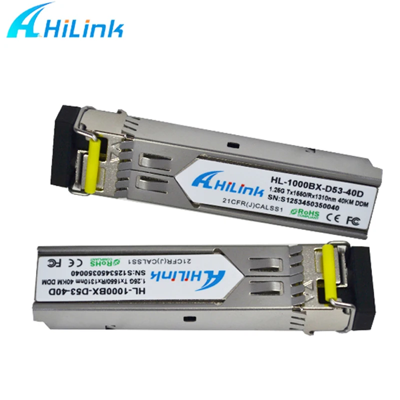 Hilink 1000BASE-BX 40 bidi SFP 1490/1310 40 км ddm LC коннектор