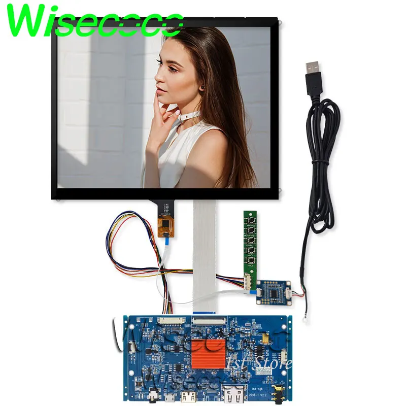 Placa Controladora de Tela Sensível ao Toque para Almofada Painel Lcd Sinal Edp 51 Pinos 2048×1536 Lp097qx1 Spa1 Spc1 4