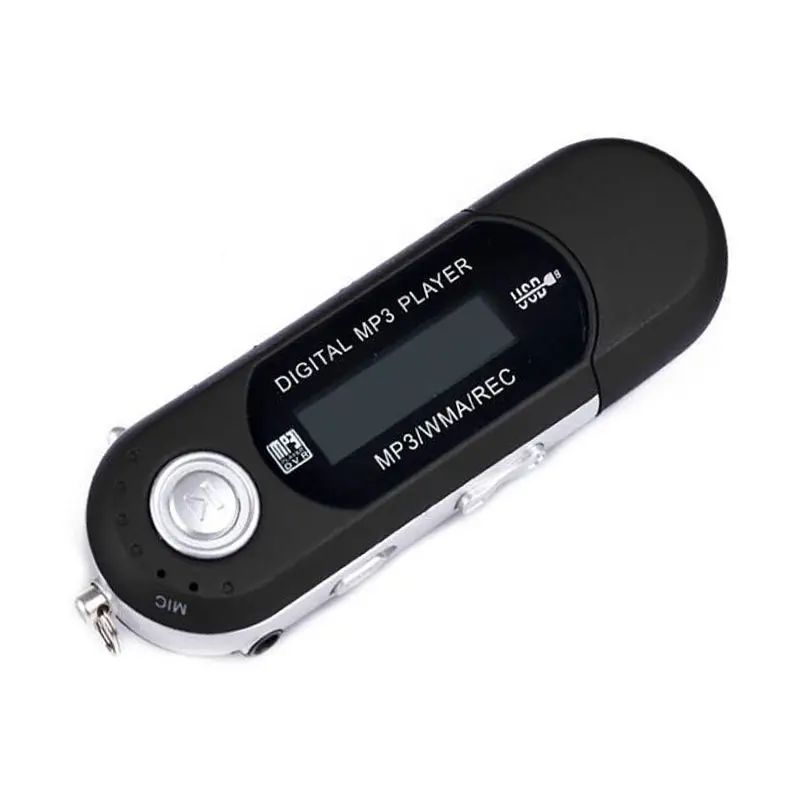 Портативный плеер мини USB флэш MP3-плеер ЖК-экран поддержка вспышки 32 Гб TF/SD слот для карт цифровой MP3 музыкальный плеер - Цвет: Серебристый