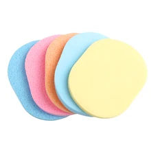 5 шт. мягкий отшелушиватель для мытья лица Губка для пудры натуральная целлюлоза ежедневное использование губка для смывания косметики принадлежности для ухода за лицом инструменты для очистки