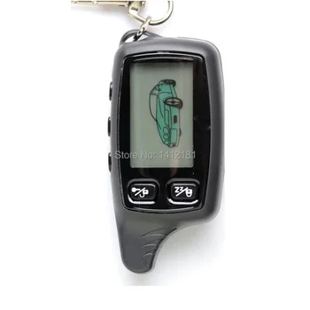 

10 PCS/lot TW-9030 LCD Remote Control Keychain Fob For 10PCS Russian Tomahawk Tw9030 2 way car alarm system Tomahawk TW 9030 key