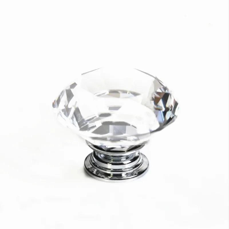 

Crystal Clear Glass Cabinet Dresser Knobs Drawer Door Knob Pull Handles Home DIY