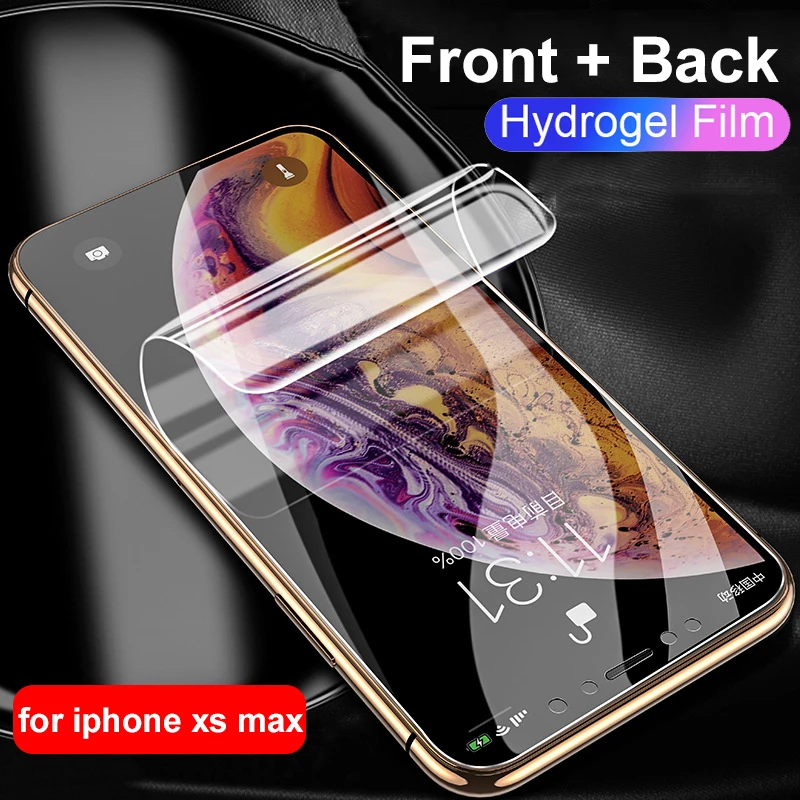 

21D Back Screen Protector Hydrogel Film For iPhone 7 8 Plus XR X XS Max Protective Film For iPhone 7 6 6S Plus X Soft Film Cover