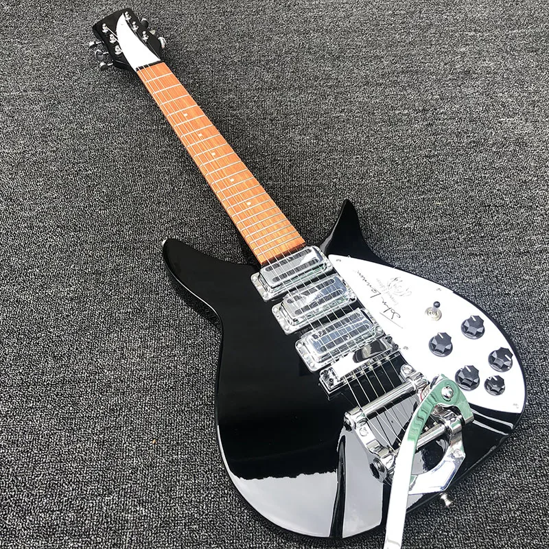 

High quality 325 electric guitar fingerboard has varnish on it,Chord spacing 527 mm and the short neck Guitar free shipping