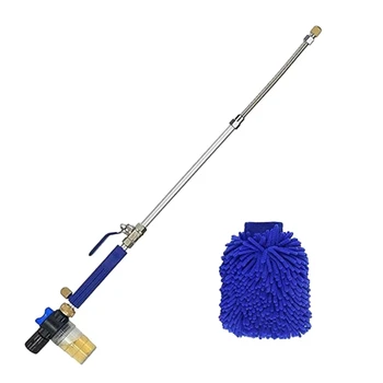 

Jet Power Washer 39 Inch Extendable Flexible Deep High Pressure Car Washing Wand Garden Water Hose Sprayer Nozzle Tips Attachmen
