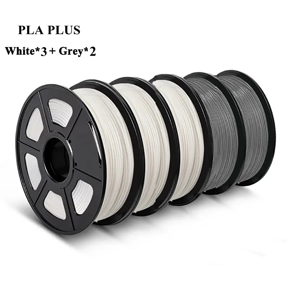 SUNLU PLA PLUS Filament 5KG 3D Printer Filamen PLA + 1KG A Roll 1.75MM Filament 3D Printing Material 5 Rolls/set With Spool 